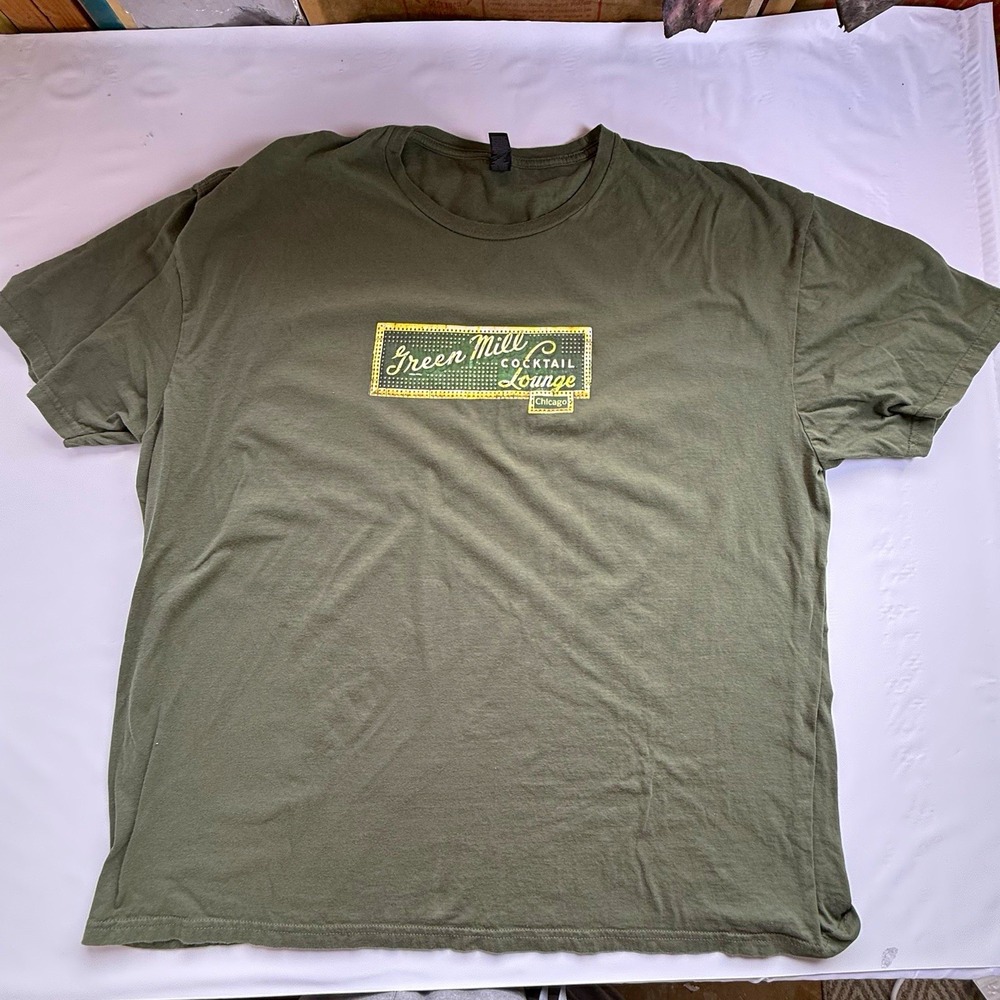 Gildan Softstyle Cotton Green Mill Cocktail Lounge Chicago Graphic Tee 3XL Tall